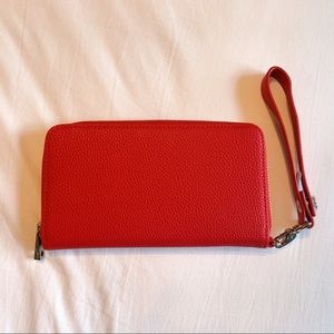 Thirty One Jewell Wristlet Wallet Cherry Red